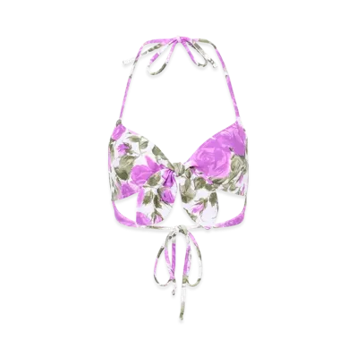 Chloe Women's Printed Stretch Nylon Bikini Top "Floral"