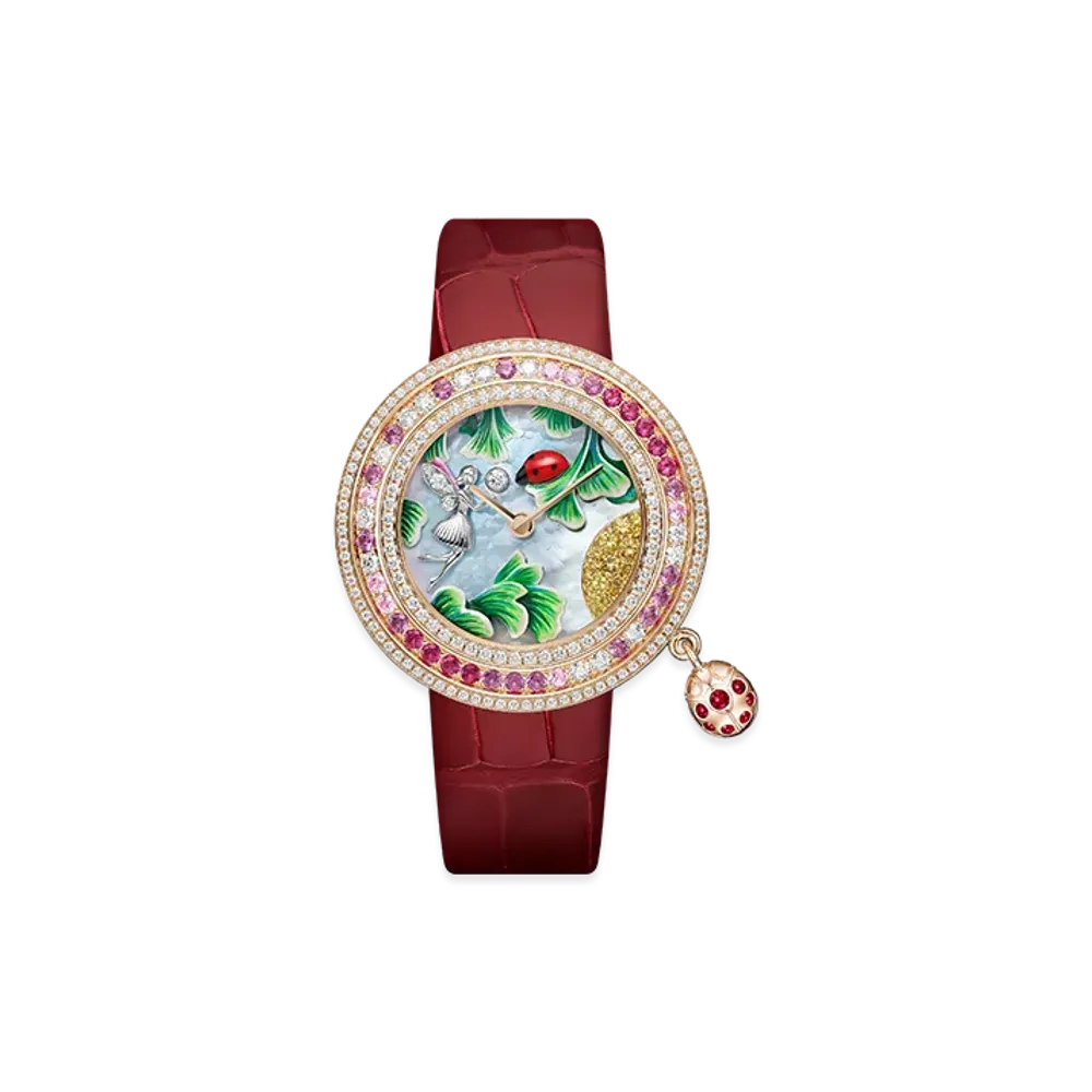 Van Cleef & Arpels Charms Coccinelle Feerique watch "18K Rose gold/Sapphire/Diamond/Mother-of-pearl/Ruby"