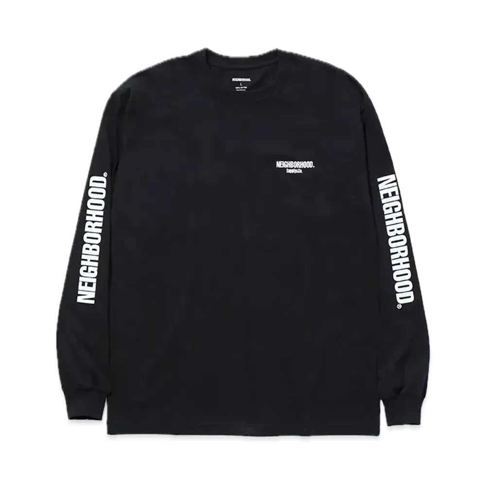 NEIGHBORHOOD NH . Tee LS-1 "Black"
