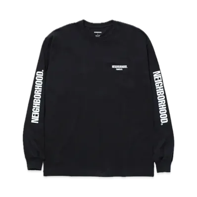NEIGHBORHOOD NH . Tee LS-1 "Black"