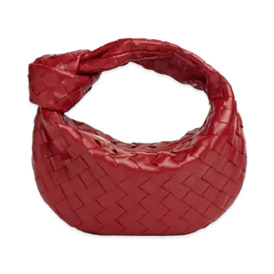 Bottega Veneta Mini The Jodie Hand Bag "Dark Red"