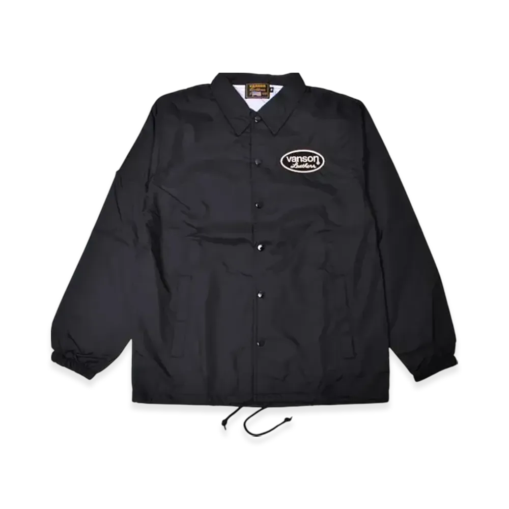 VANSON Nylon Coach Jacket "Black"