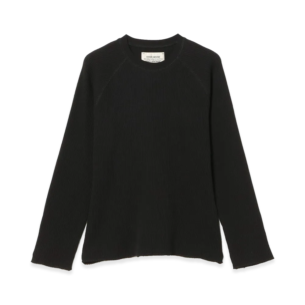 BEAMS FUTURE ARCHIVE Thermal Long Sleeve Tee "Black"