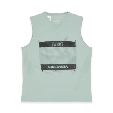 MM6 Maison Margiela x Salomon Women's Abstract Print T-Shirt "Light Blue"