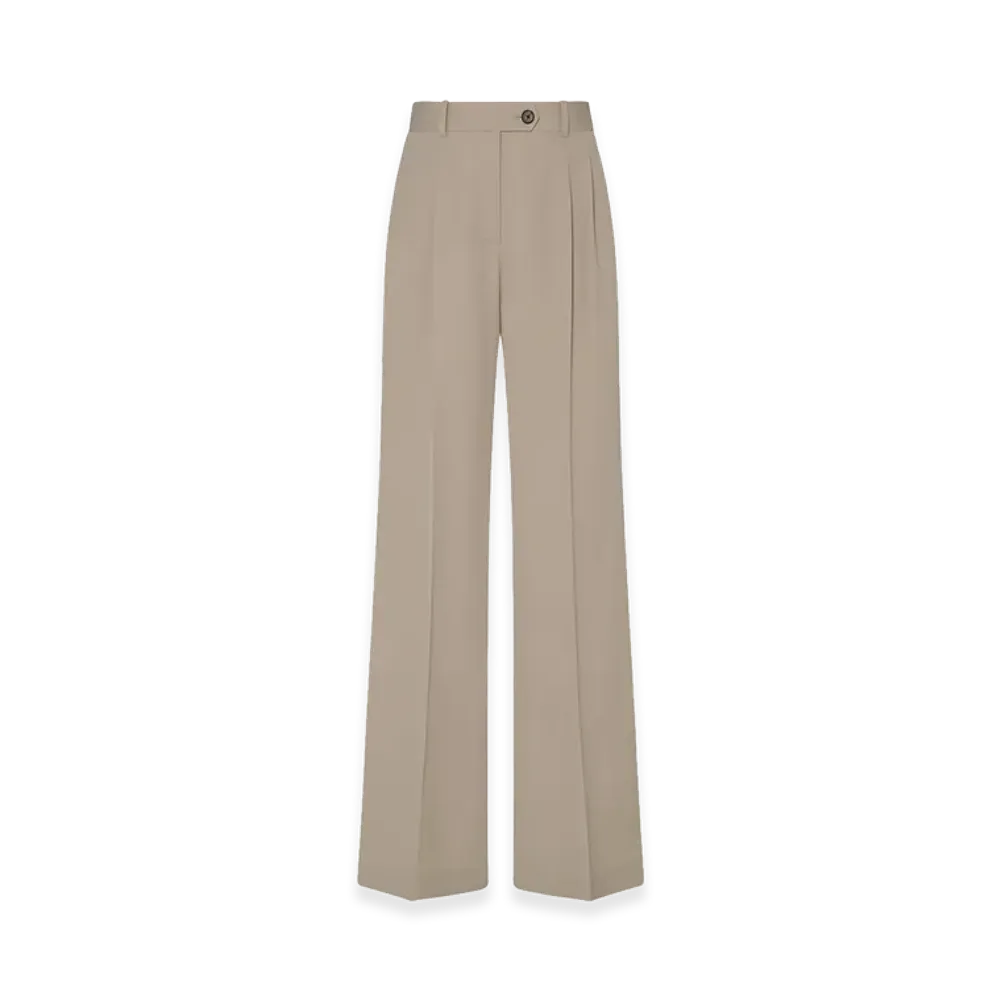The Row Women's Virgil Wool Pants "Stone"