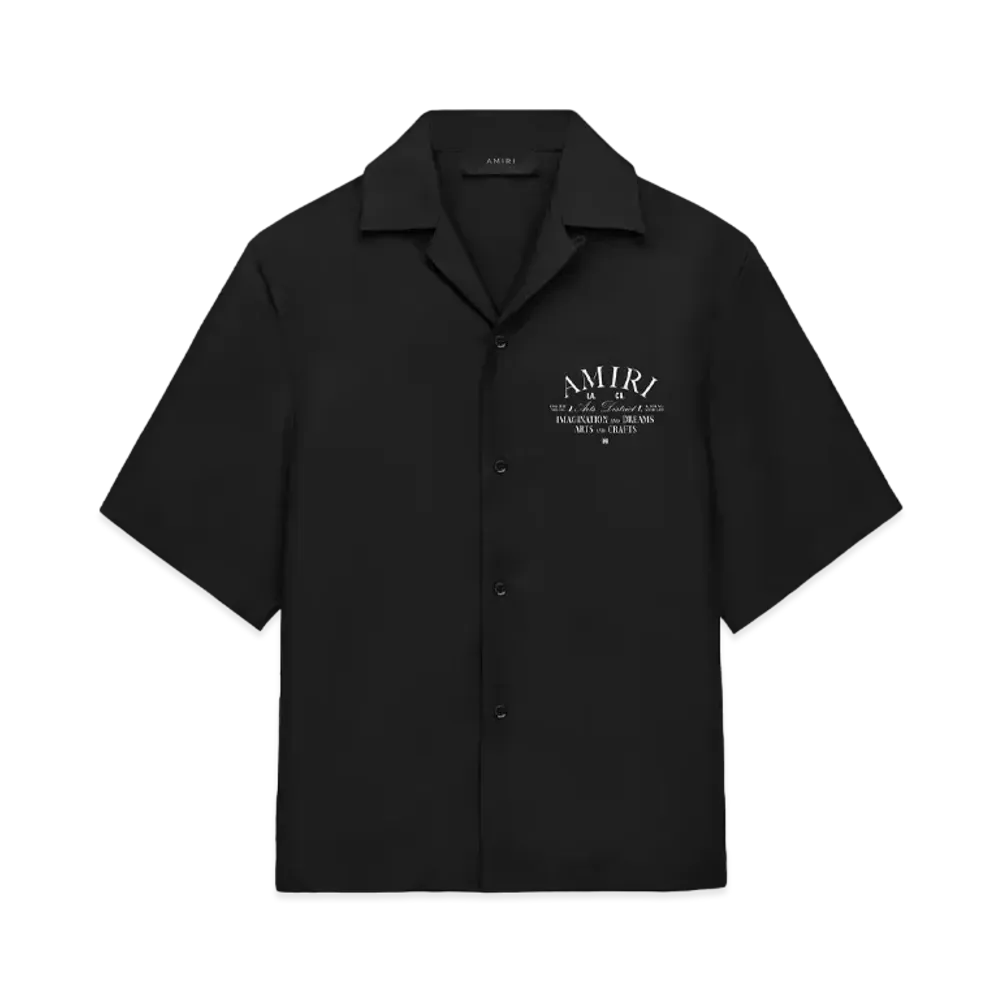AMIRI Arts District Bowling Shirt "Black"