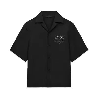 AMIRI Arts District Bowling Shirt "Black"