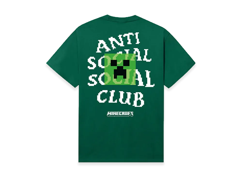 ANTI SOCIAL SOCIAL CLUB x Minecraft Creeper Head Logo Tee "Green"
