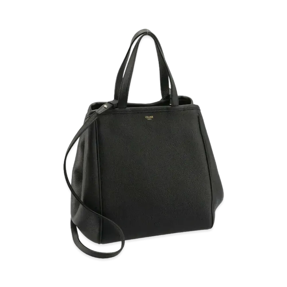CELINE Small Folded Cabas Bag "Black"