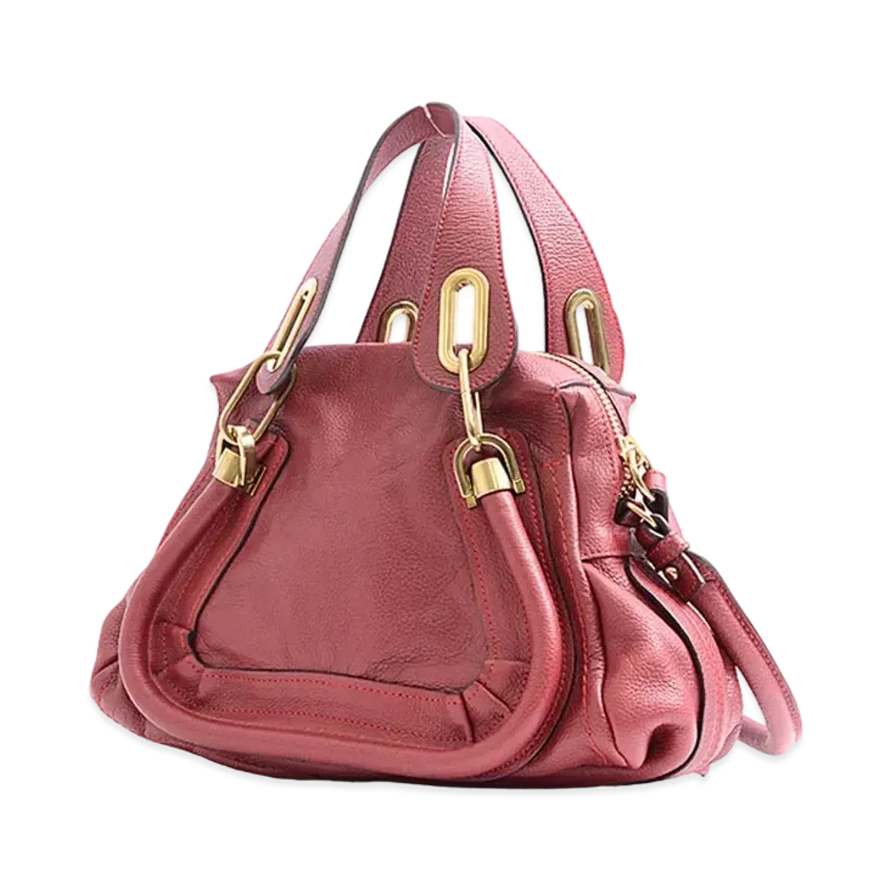 Chloe Paraty Leather 2WAY Bag "Pink"