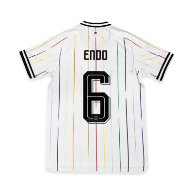 adidas Soccer Japan 2026 Away Authentic Jersey #6 Wataru Endo "OffWhite/Black"