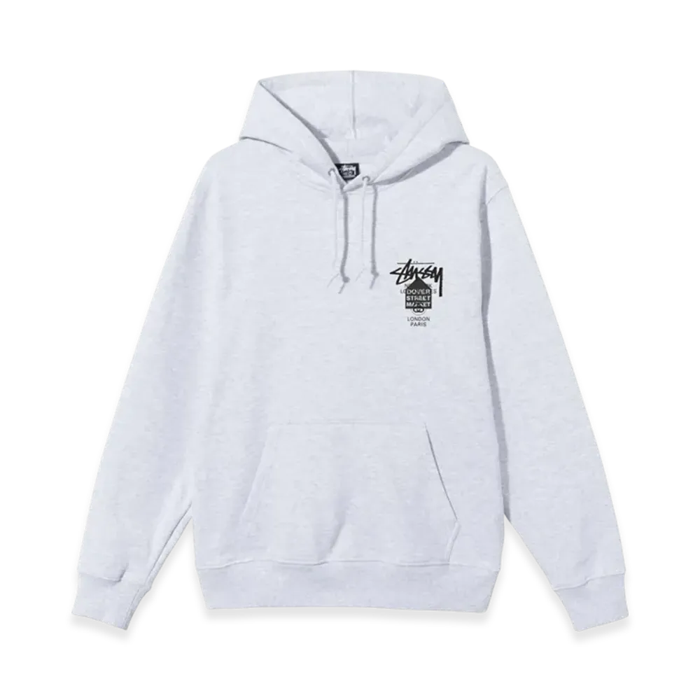 Stussy DSM World Tour Hoodie 2021 "Ash Heather"