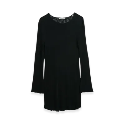 OUR LEGACY Women's Two Face Dress Sparse Rib "Black"