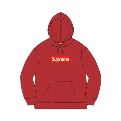 Supreme Box Logo Hooded Sweatshirt "Red" (09FW)