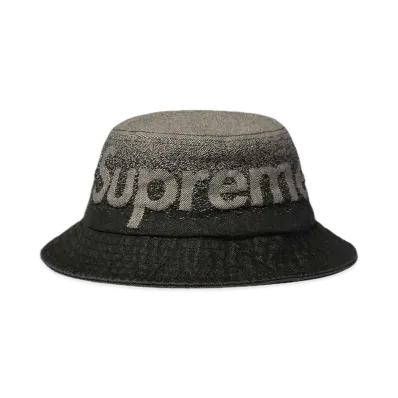 Supreme Fade Jacquard Denim Crusher "Black"