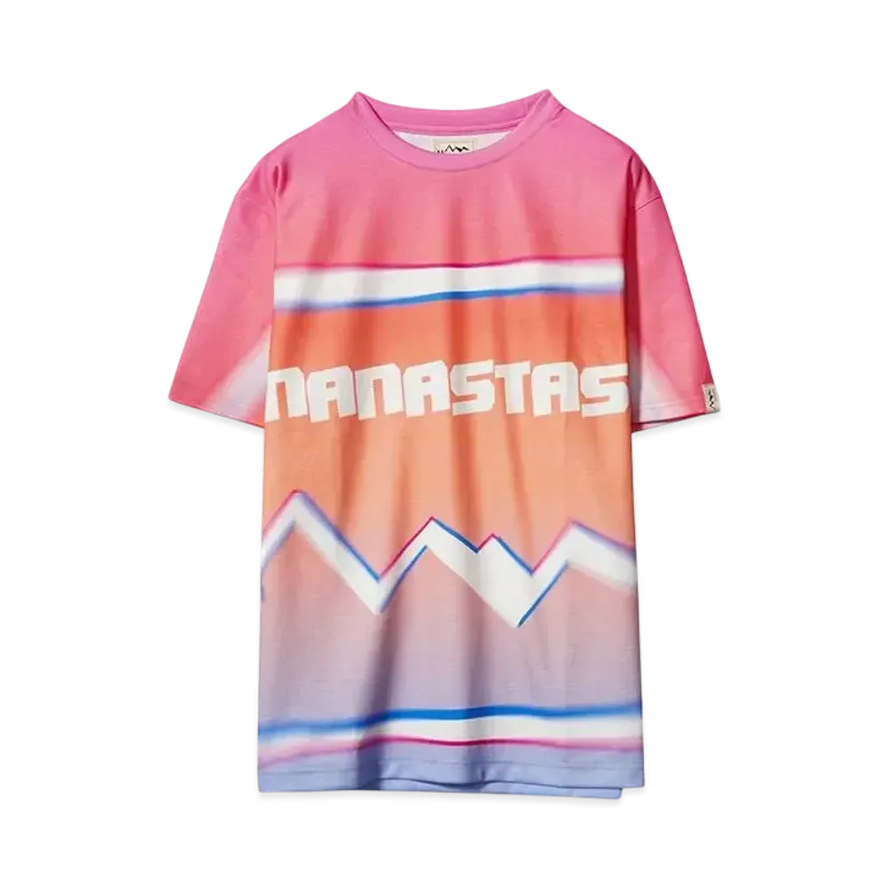 MANASTASH ALLOVER GRADIENT LOGO TOP"PINK"