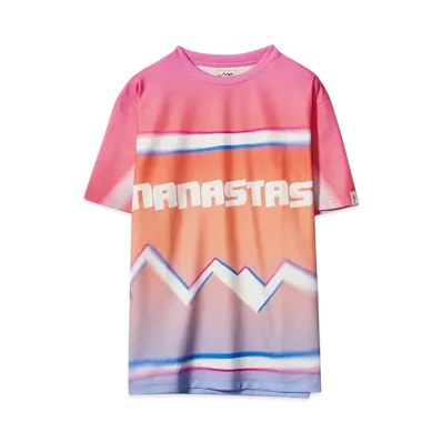 MANASTASH ALLOVER GRADIENT LOGO TOP"PINK"
