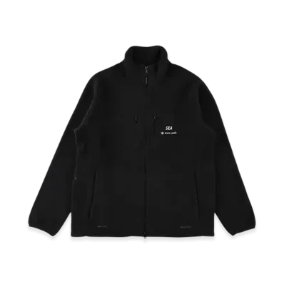 WIND AND SEA x Snow Peak Water-Repellent Fleece Jacket "Black"