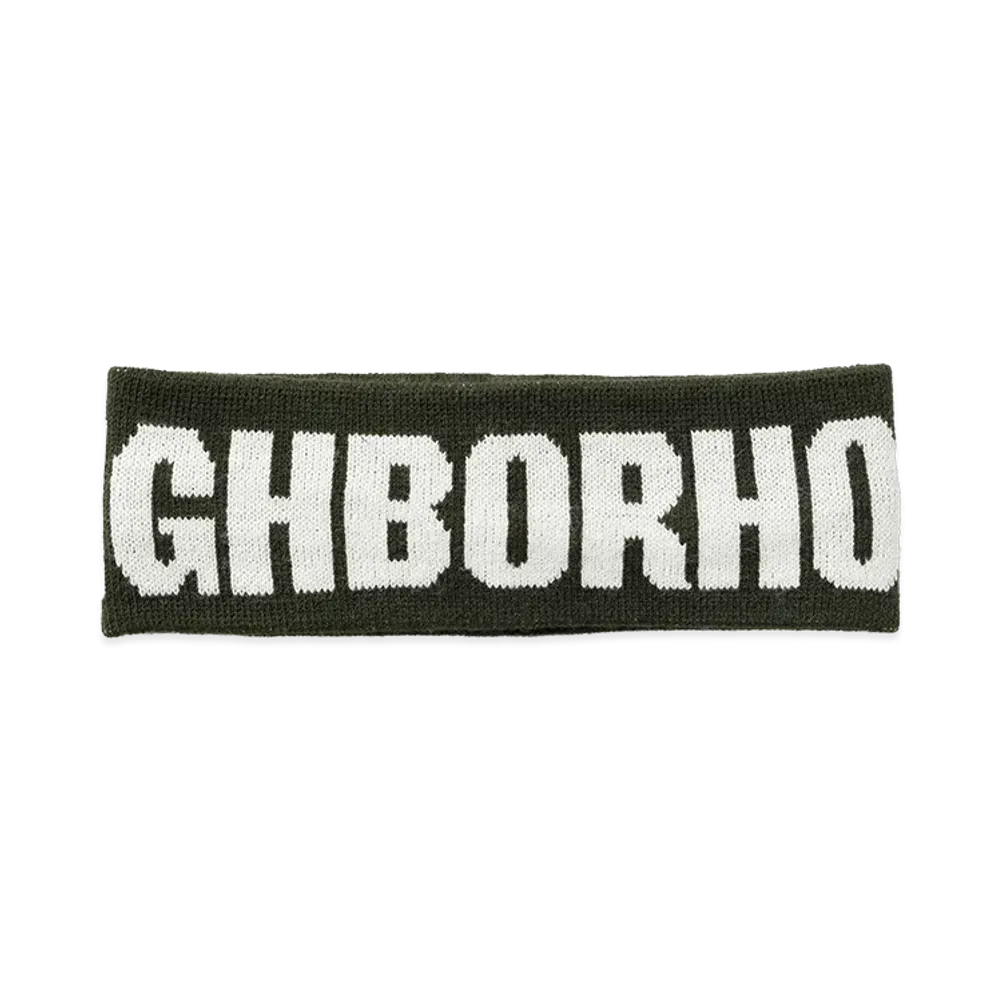 NEIGHBORHOOD Logo Hair Band "Olive Drab"