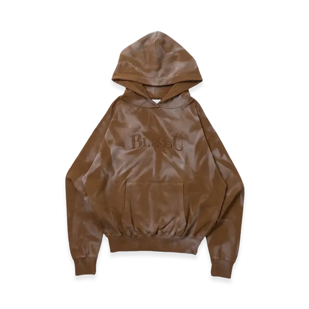 BLESS U Powder Bleach Light Hoodie "Brown"