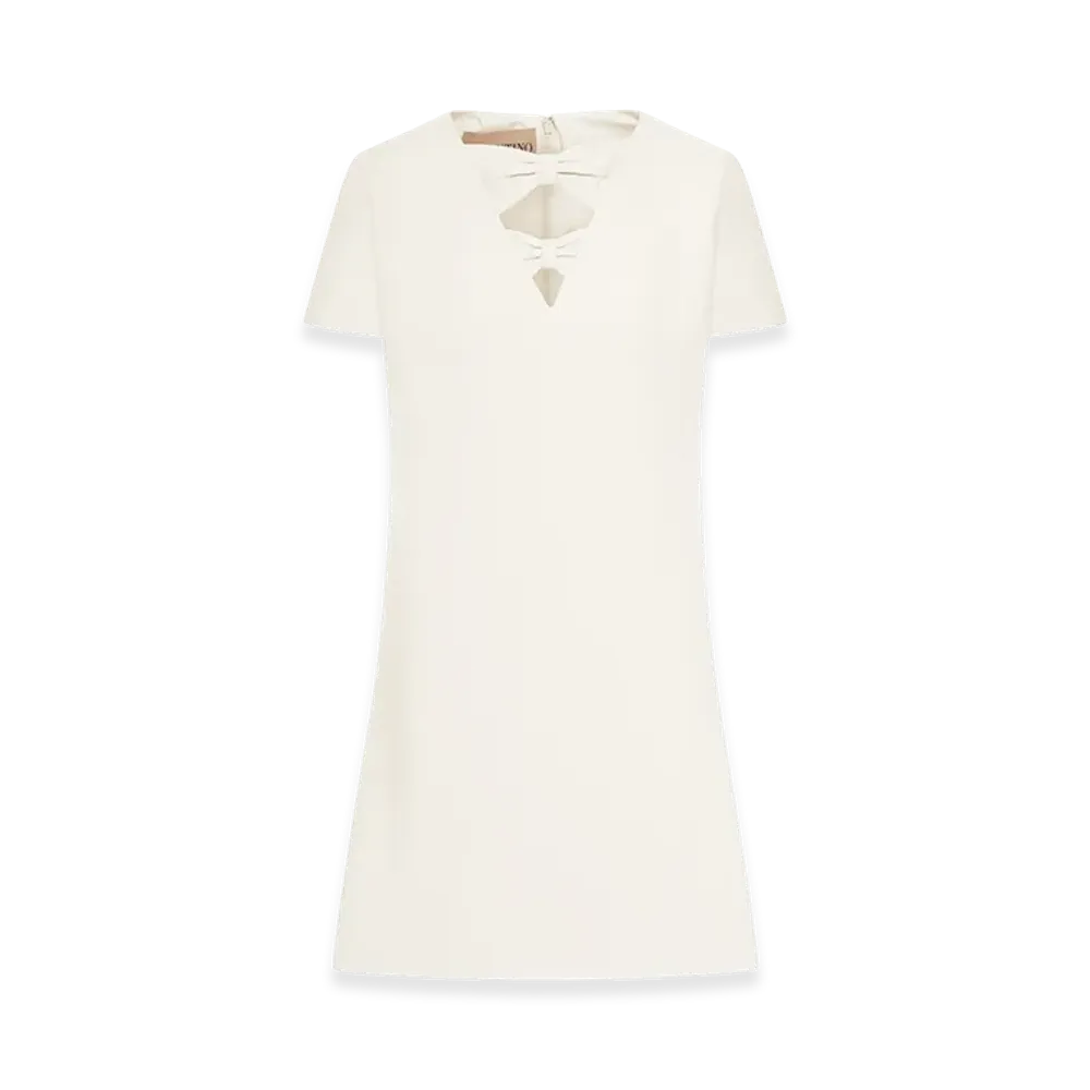 Valentino Women's Wool Blend Short Dress "White"