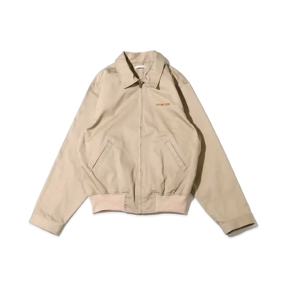atmos pink Logo Stainless Steel Collar Jacket "Beige"