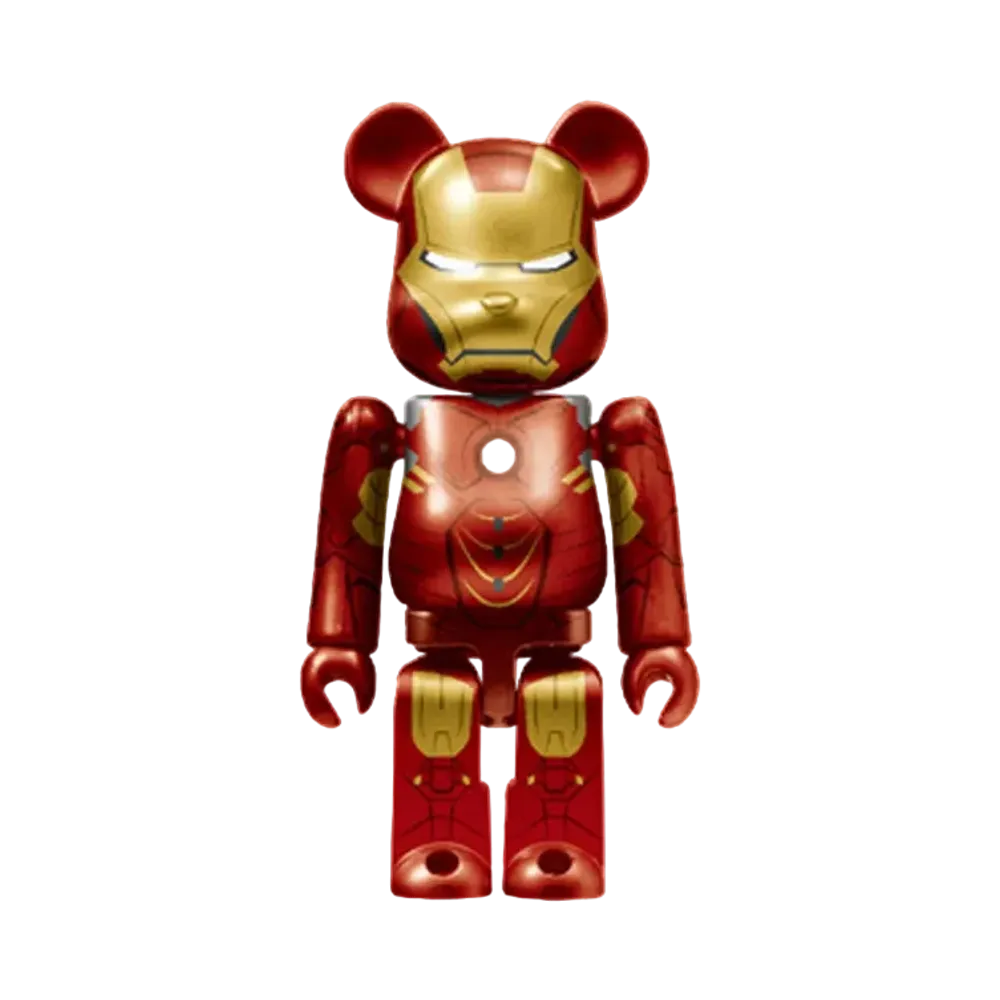 Bearbrick x Marvel Infinity Saga Iron Man Happy Lottery Bearbrick Award 4 [Iron Man Mark 4] 100% "Multi"