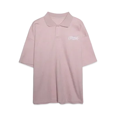 centimeter Waffle Polo Shirt "SAKURA"
