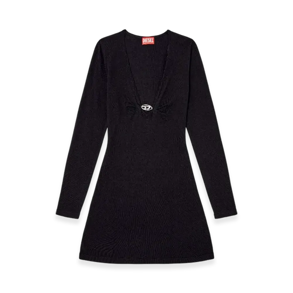 Diesel M-Placky Long Sleeve Knitted Dress "Dark Blue"