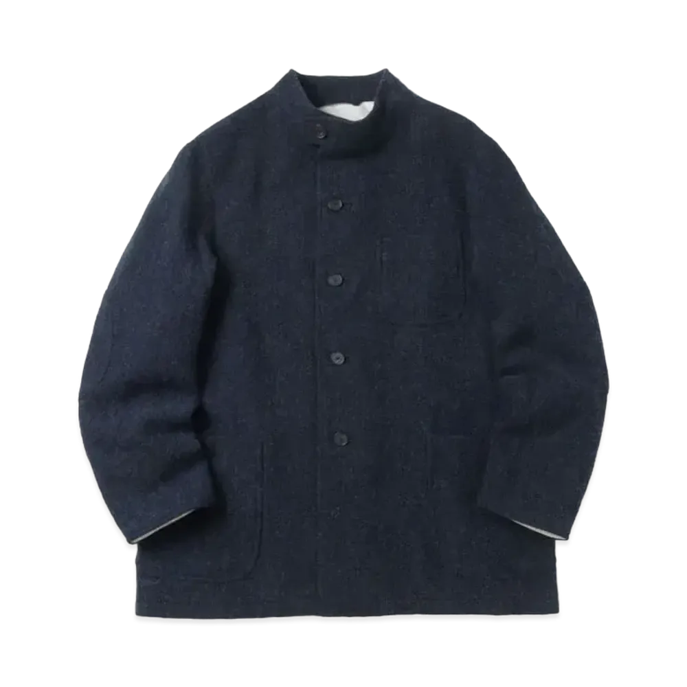 A.PRESSE Tweed Hunting Jacket "Navy"