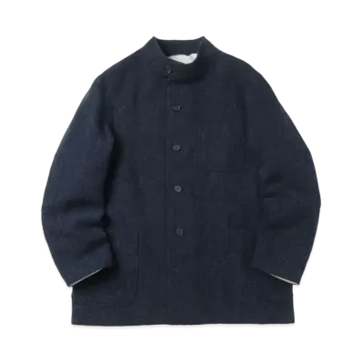 A.PRESSE Tweed Hunting Jacket "Navy"