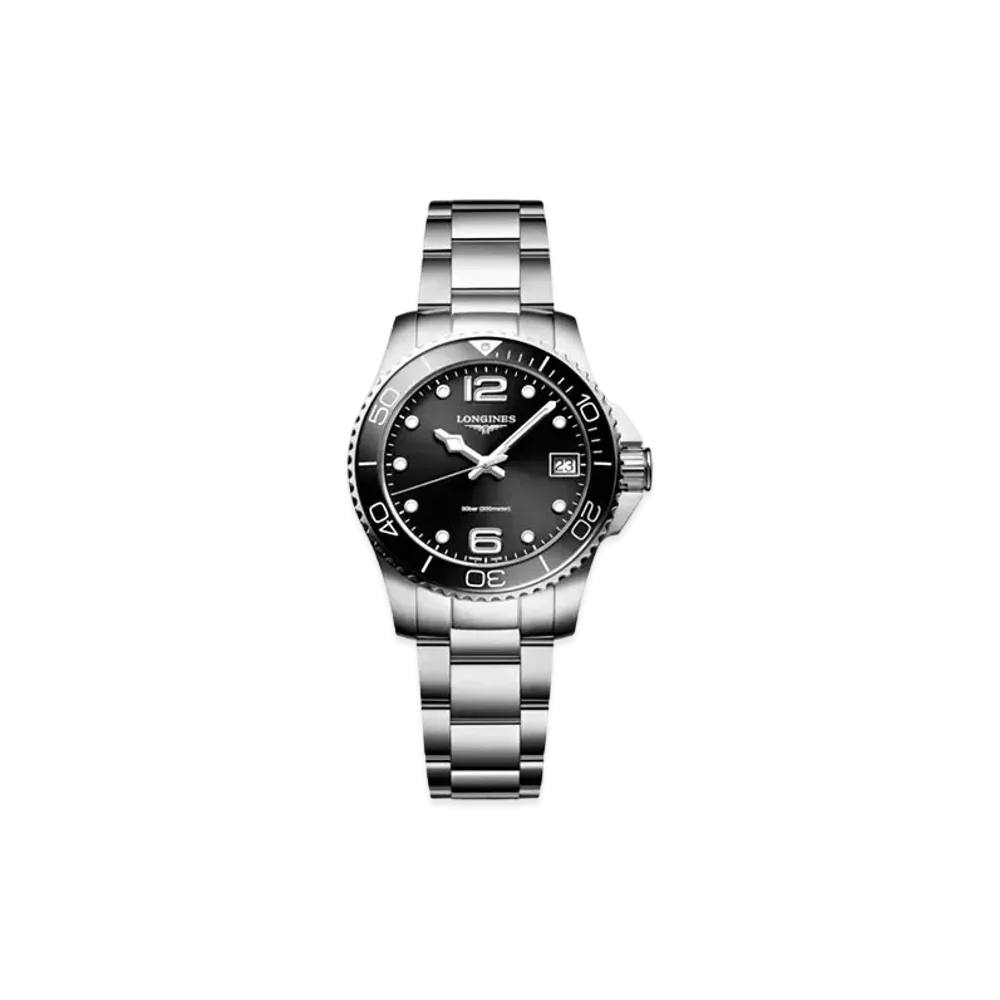 Longines Hydro Conquest 32.00mm "Black Sun Ray/Stainless Steel/Ceramic" L3.370.4.56.6