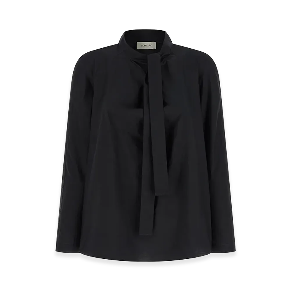 LEMAIRE Women's 'Ascot' Blouse "Black"