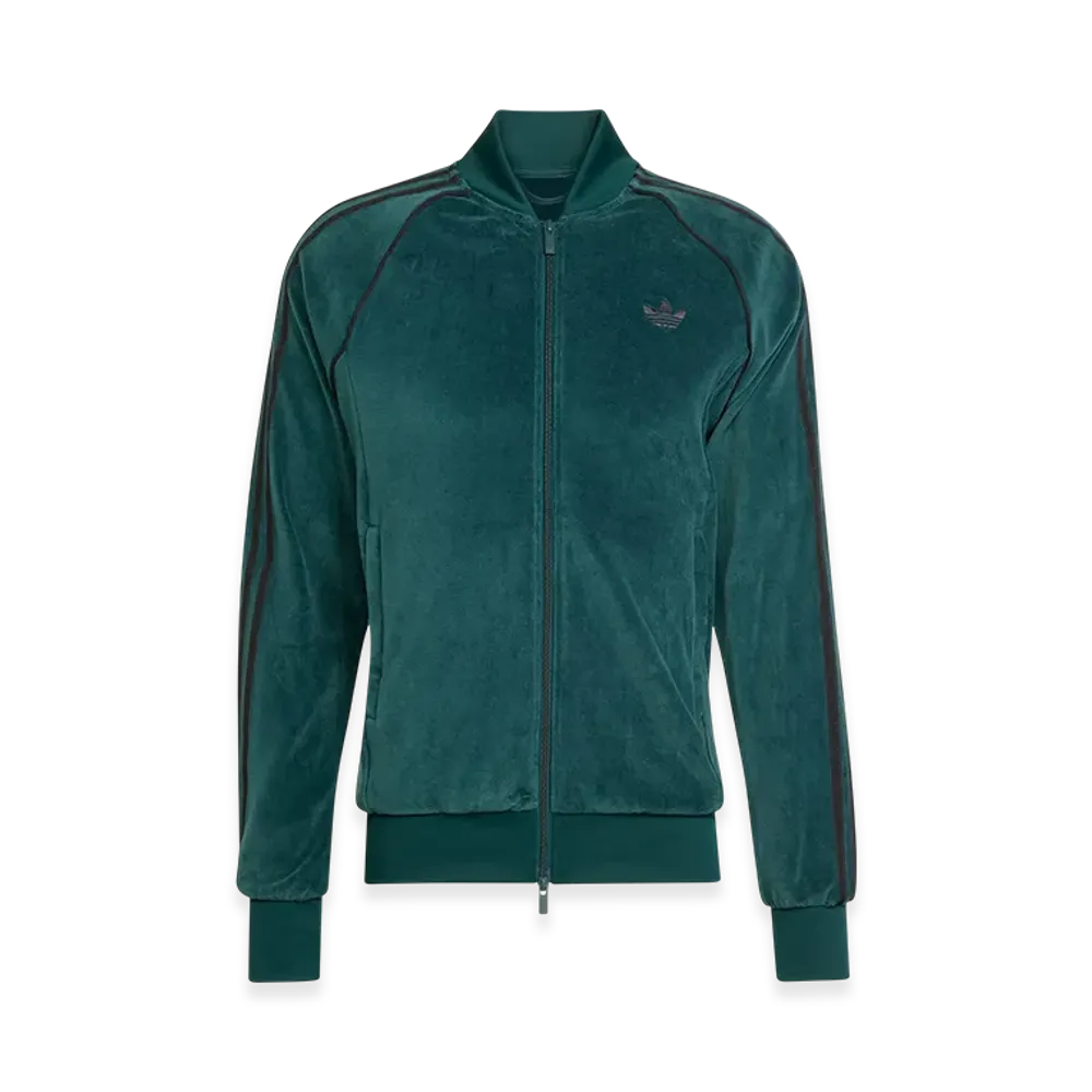 adidas SST Adicolor Velour Track Top "Aurora Ivy"