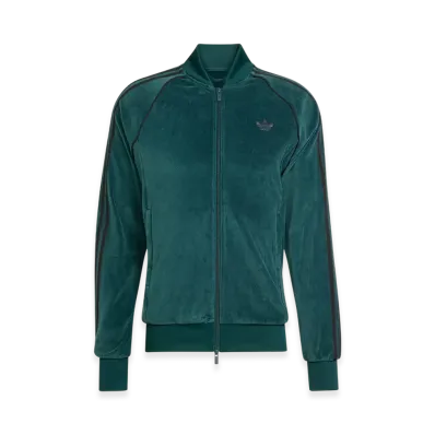adidas SST Adicolor Velour Track Top "Aurora Ivy"