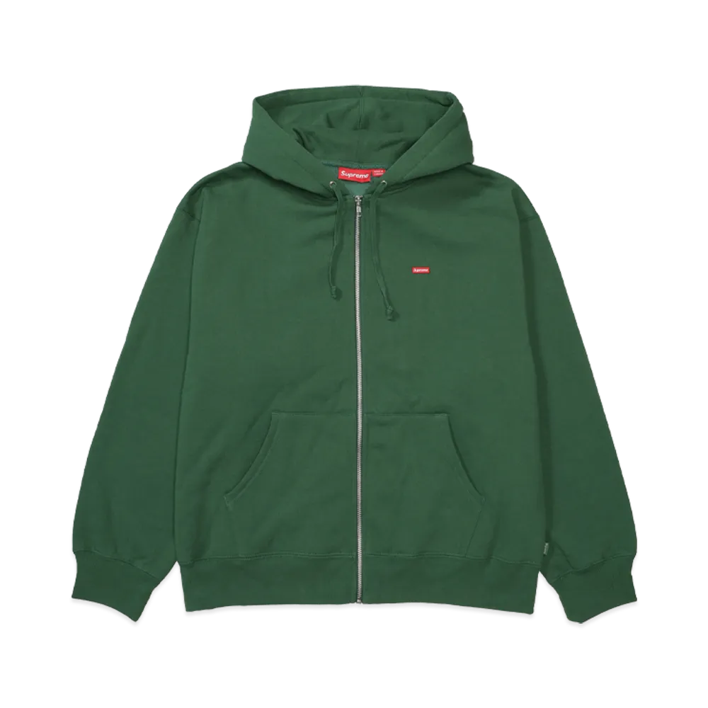 Supreme Small Box Zip Up Hooded Sweatshirt "Pine"
