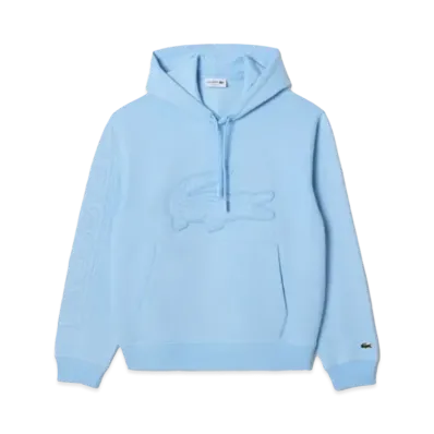 LACOSTE Oversize Logo Stitch Sweat Hoodie "Light Blue"