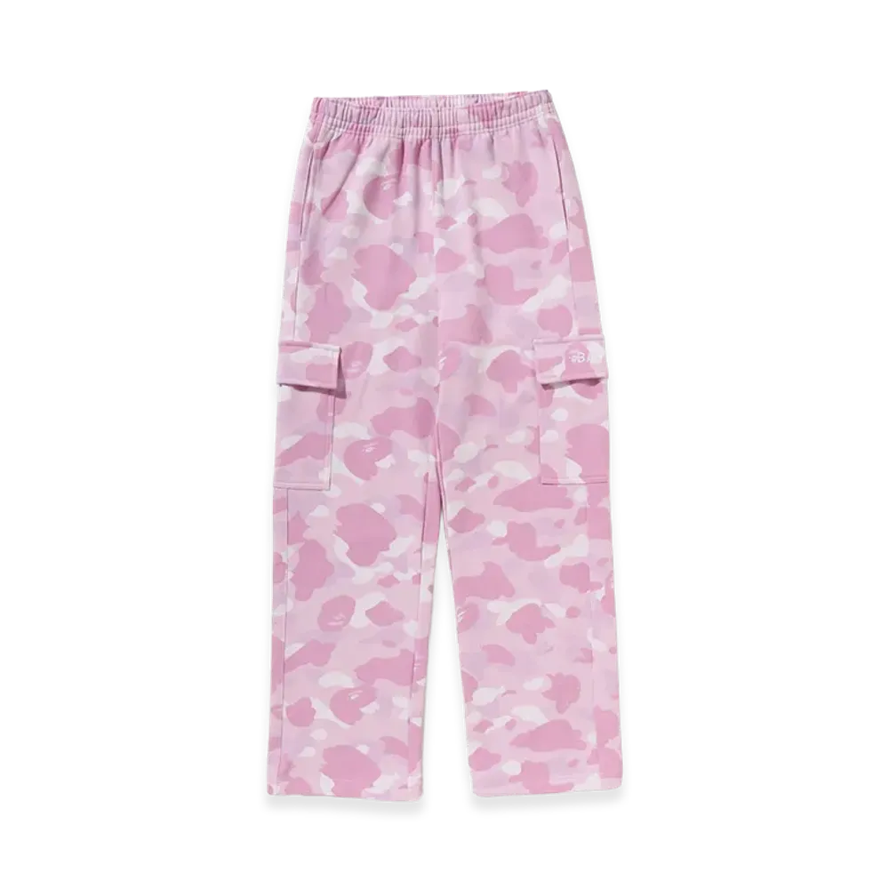 A BATHING APE Women's Straight Sweat Pants "Pink"
