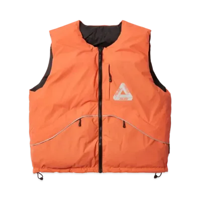 PALACE P-Tech Reversible Puffa Vest "Orange"