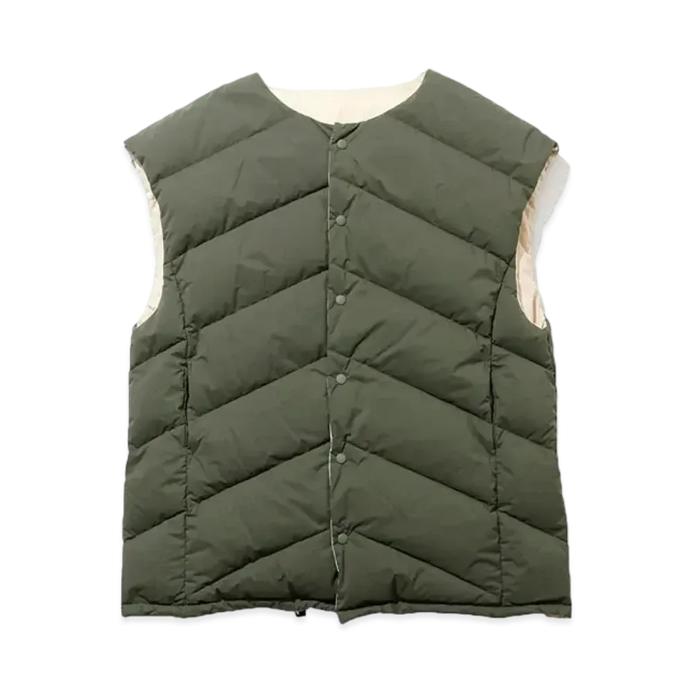 F/CE. x NANGA FT Down Reversible Vest "Army"