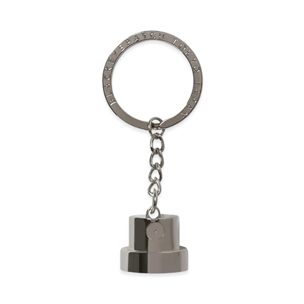 BlackEyePatch Spray Cap Keychain "Silver"