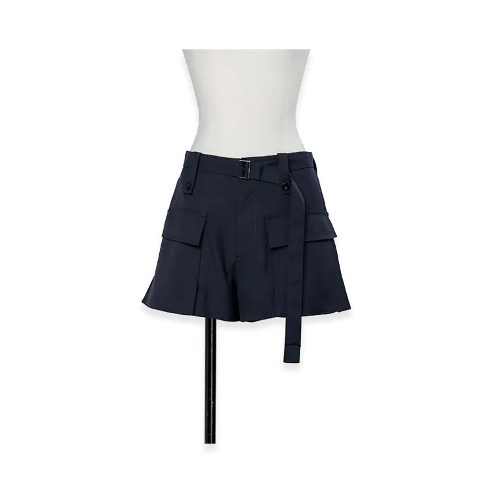 sacai Suiting Shorts "Navy"