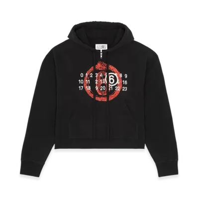 MM6 Maison Margiela Women's Year Of The Snake Hoodie "Black"