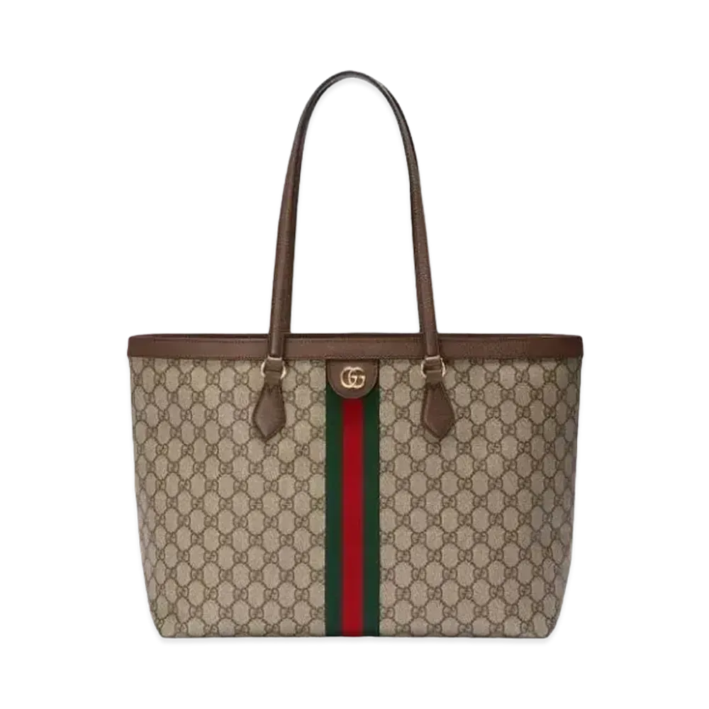 GUCCI Ophidia GG Medium Tote "Beige / Ebony"