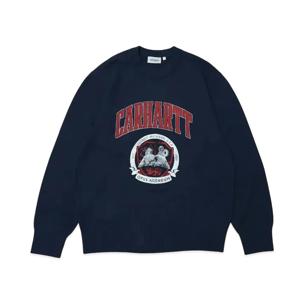 Carhartt WIP Library College Sweater "Ink"