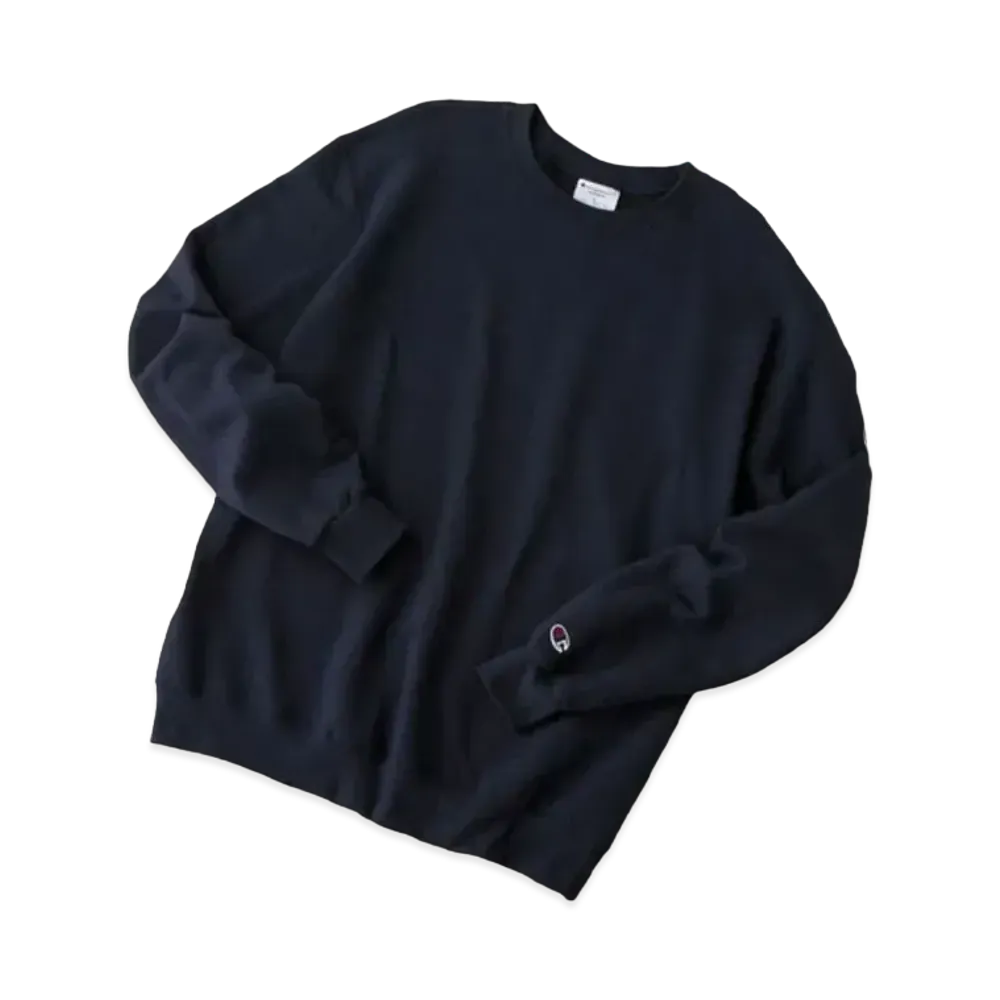 Champion Oversized Pullover Crew Neck Sweatshirt "Navy"