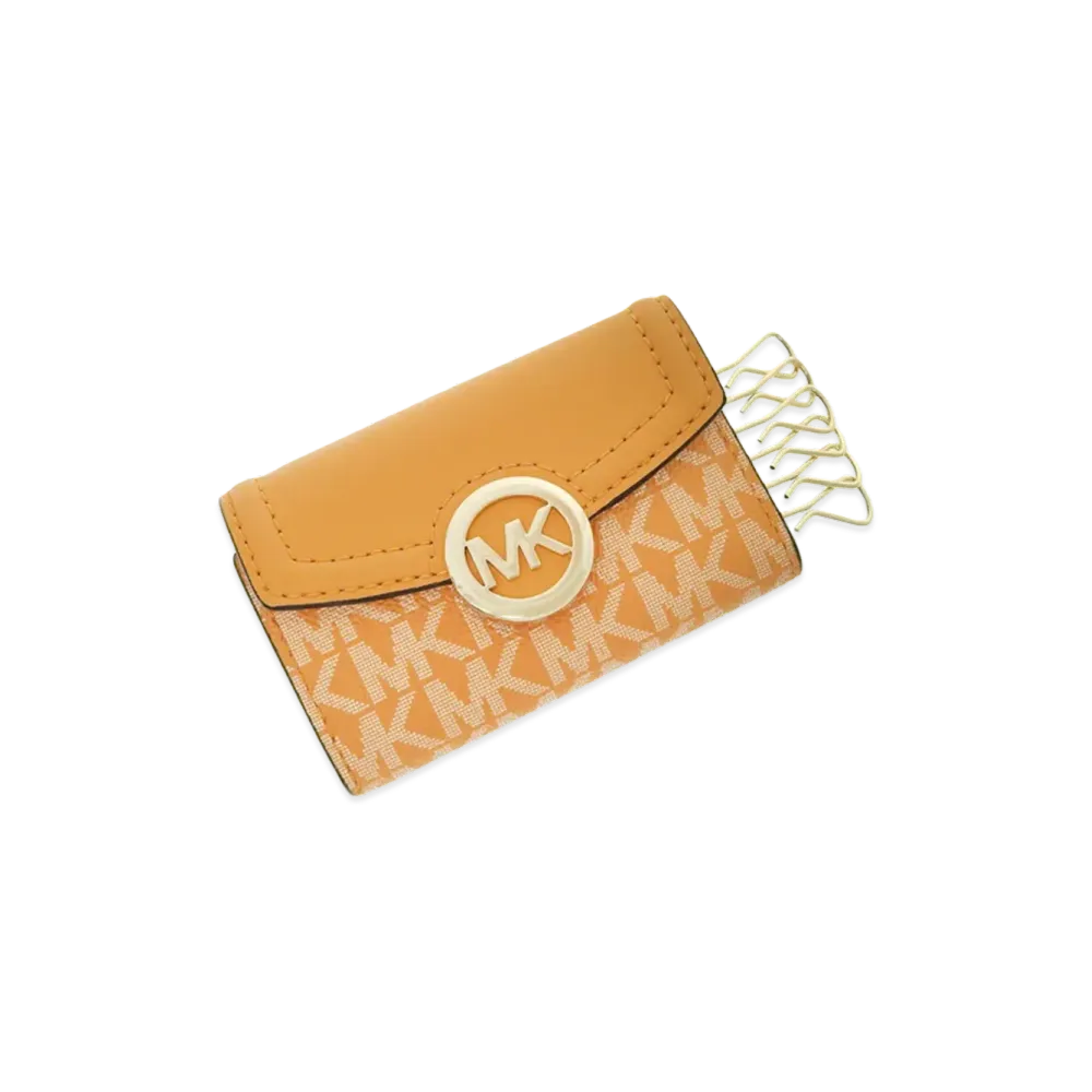 MICHAEL KORS Women's Fulton Key Case "Orange Multi"