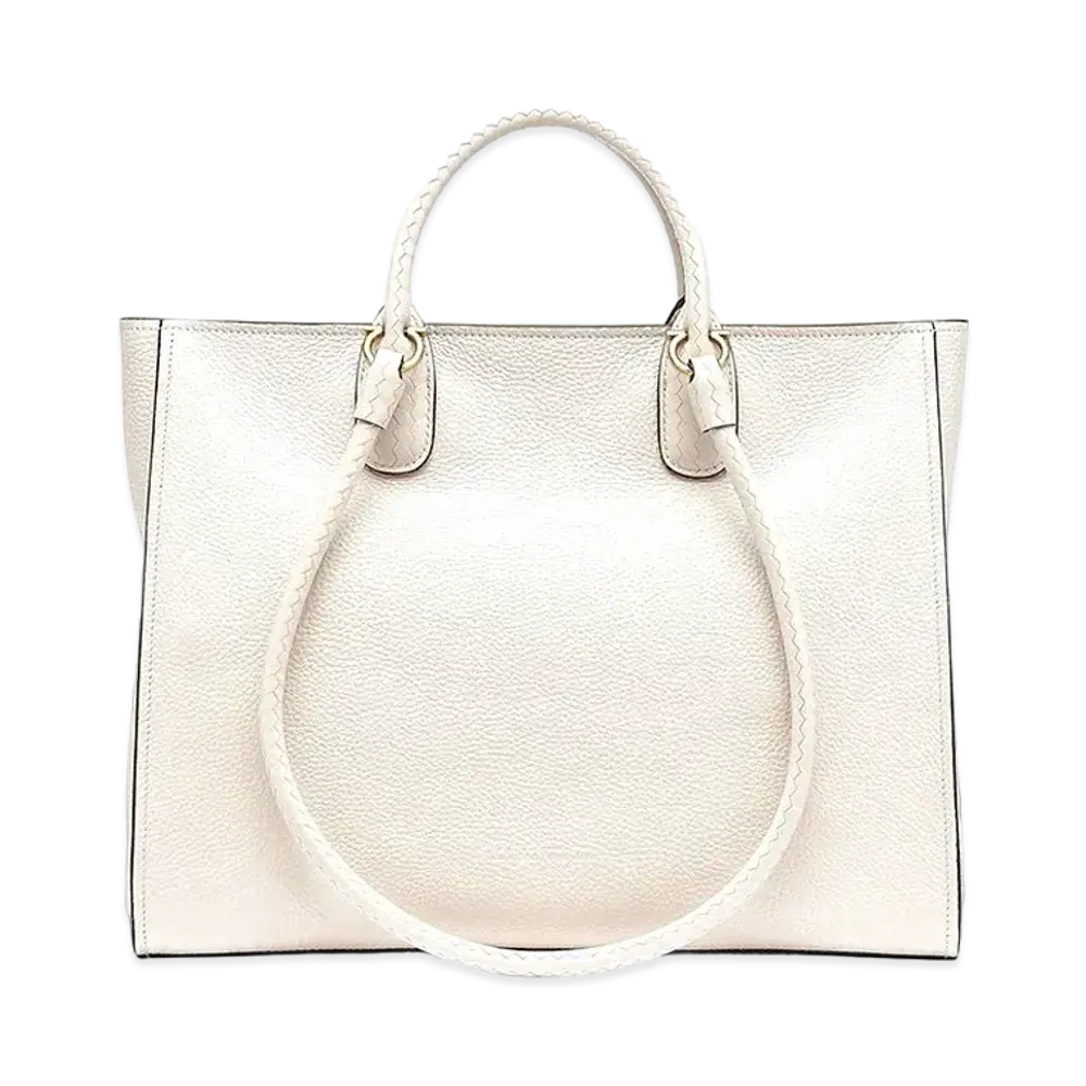Salvatore Ferragamo Gancio Tote Bag "Bone"