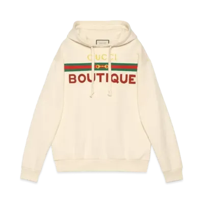 GUCCI Gucci Boutique Print Sweatshirt "Off White"
