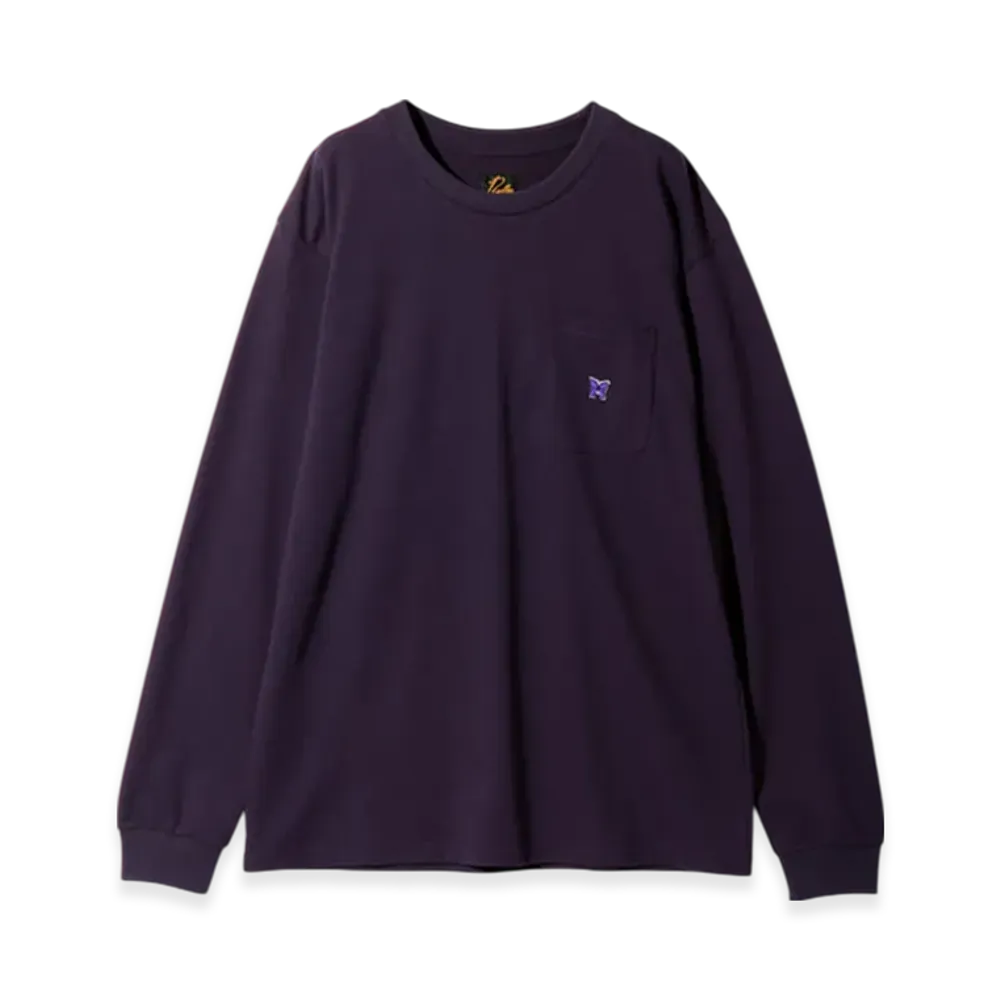 NEEDLES L/S Crew Neck Tee - Poly Jersey "Purple"